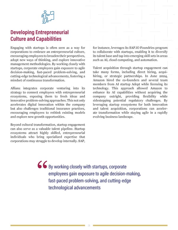 When Goliath Needs David: Redefining Corporate Venturing - Page 28