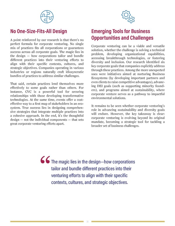When Goliath Needs David: Redefining Corporate Venturing - Page 30