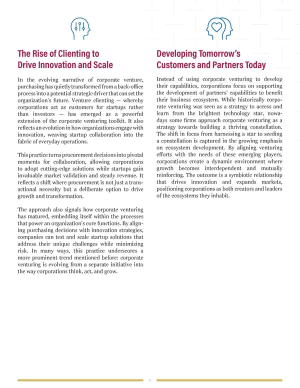 When Goliath Needs David: Redefining Corporate Venturing - Page 31