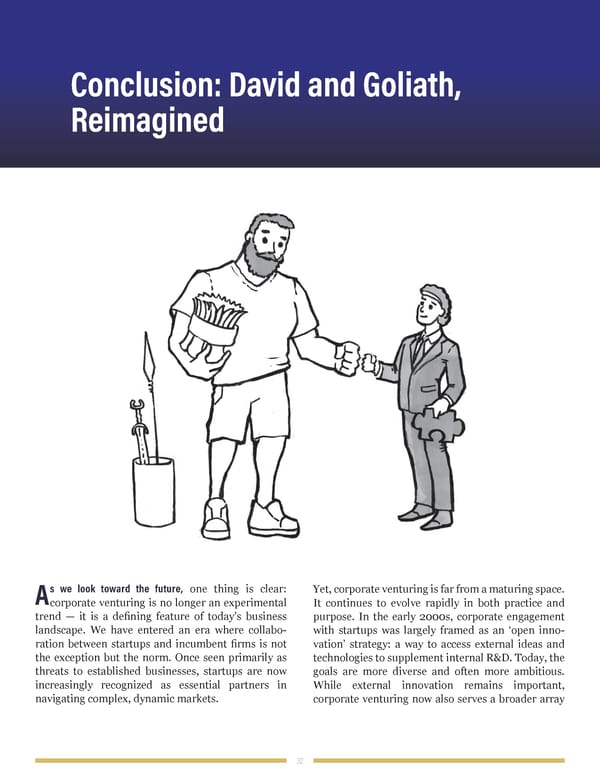 When Goliath Needs David: Redefining Corporate Venturing - Page 32