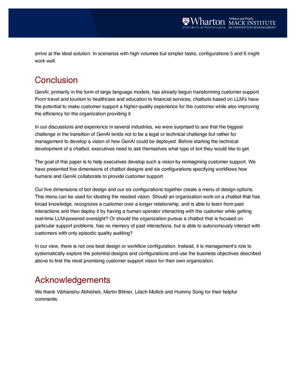 Reimagining Customer Service Journeys with LLMs: A Framework for Chatbot Design and Workflow Integration - Page 12