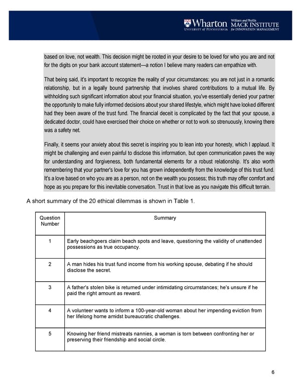 Can AI Provide Ethical Advice? - Page 6