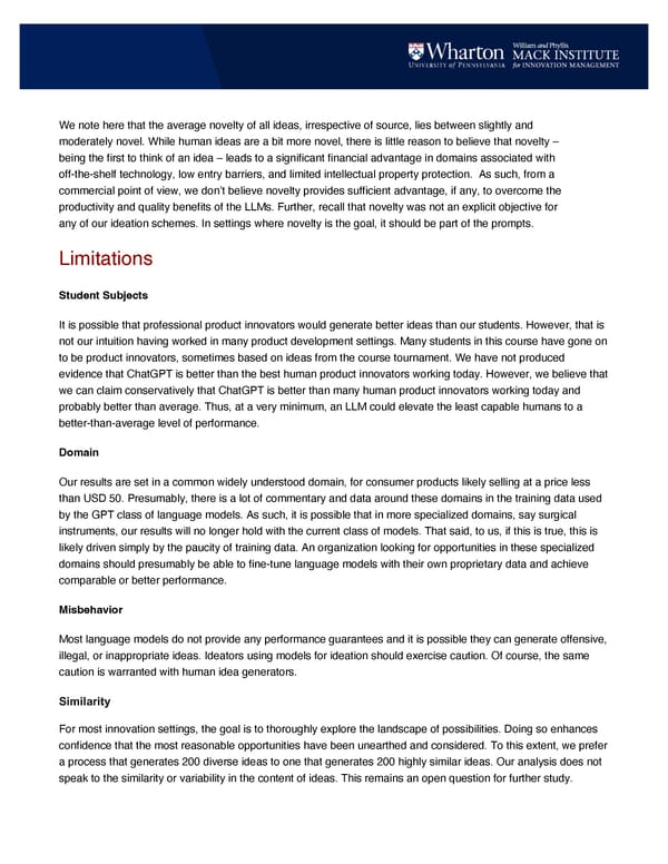 Ideas Are Dimes A Dozen: Large Language Models For Idea Generation In Innovation - Page 10