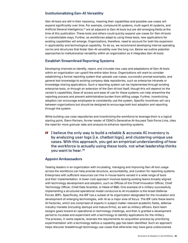 Generative AI Adoption in the US Military - Page 30