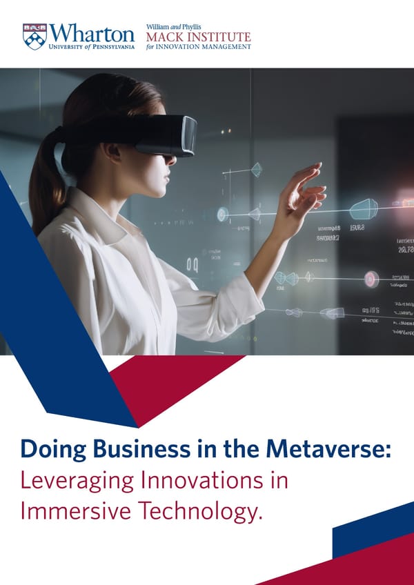 Doing Business in the Metaverse: Leveraging Innovations in Immersive Technology - Page 1