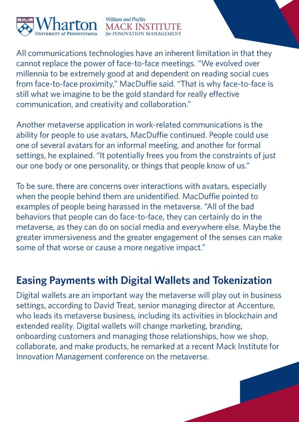 Doing Business in the Metaverse: Leveraging Innovations in Immersive Technology - Page 14