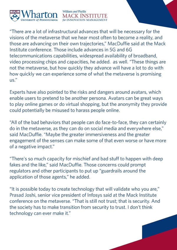 Doing Business in the Metaverse: Leveraging Innovations in Immersive Technology - Page 16