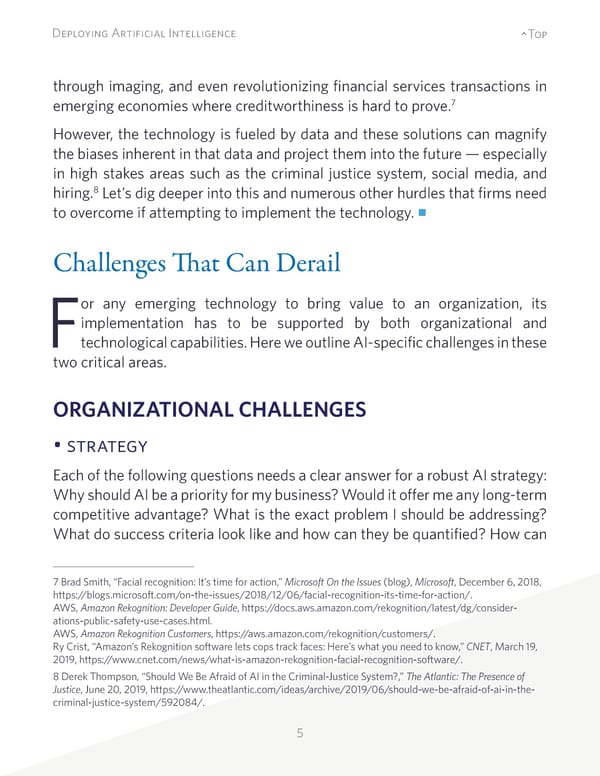 Deploying Artificial Intelligence: Strategic Insights - Page 5