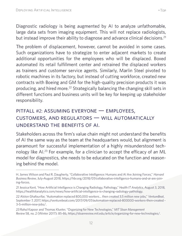 Deploying Artificial Intelligence: Strategic Insights - Page 12