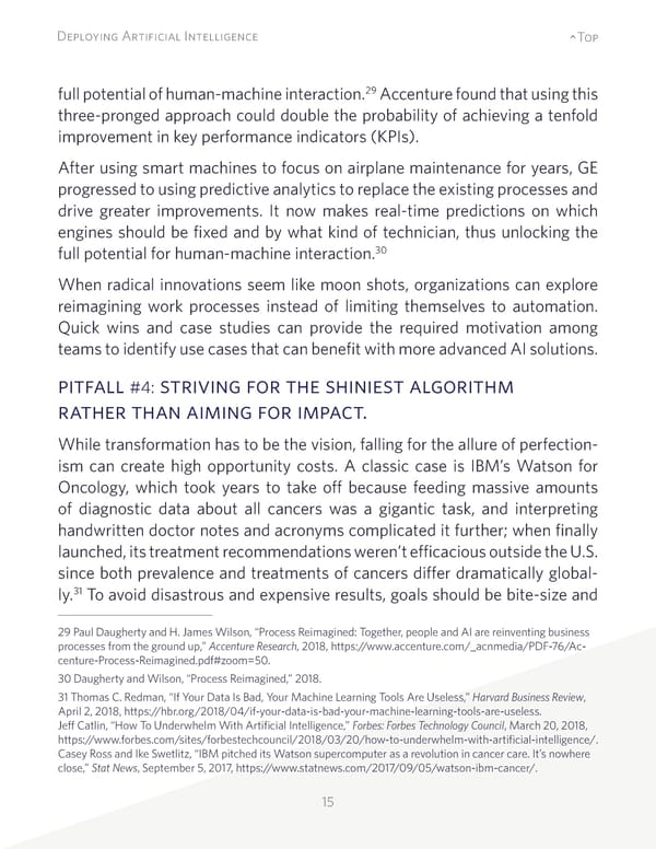 Deploying Artificial Intelligence: Strategic Insights - Page 15