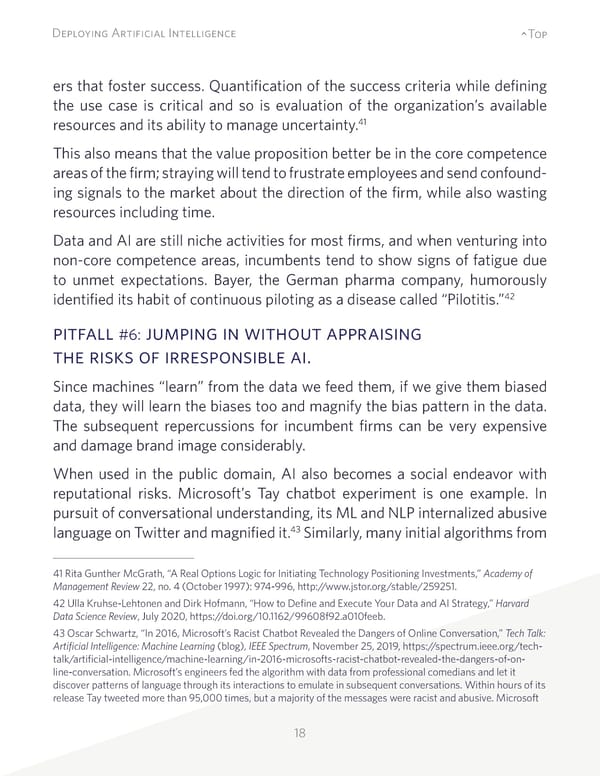 Deploying Artificial Intelligence: Strategic Insights - Page 18