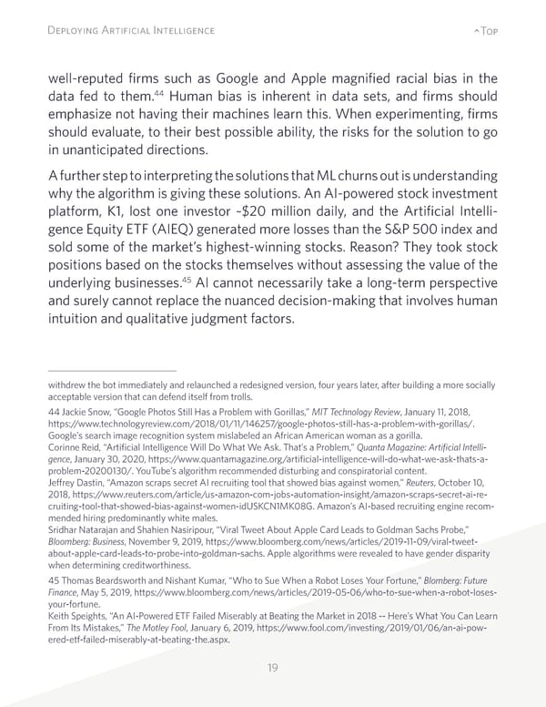 Deploying Artificial Intelligence: Strategic Insights - Page 19