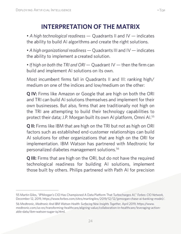 Deploying Artificial Intelligence: Strategic Insights - Page 24