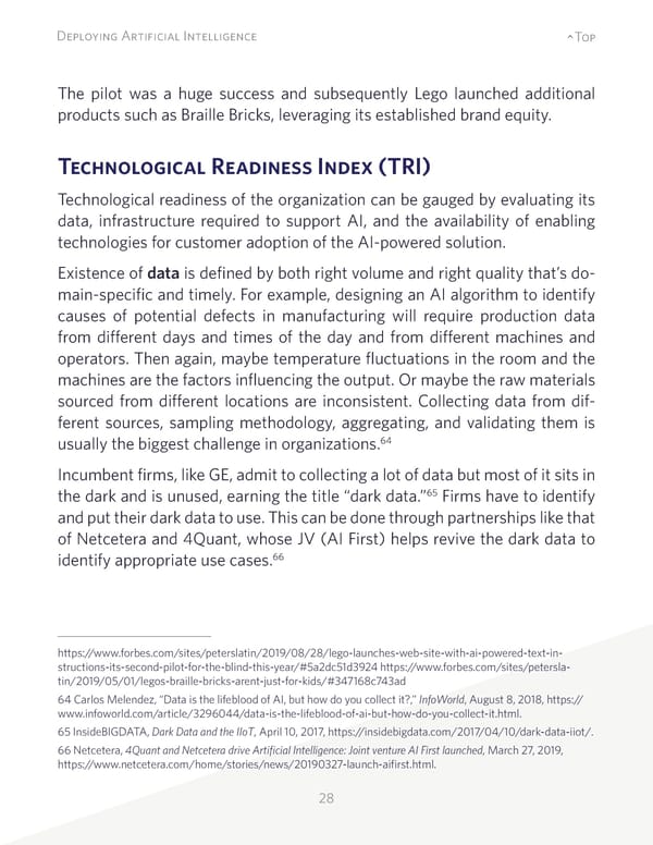 Deploying Artificial Intelligence: Strategic Insights - Page 28