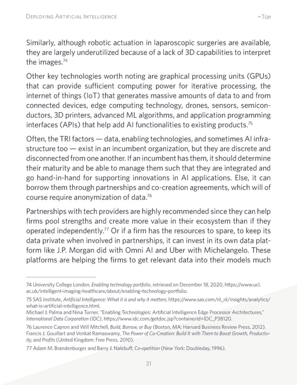 Deploying Artificial Intelligence: Strategic Insights - Page 31