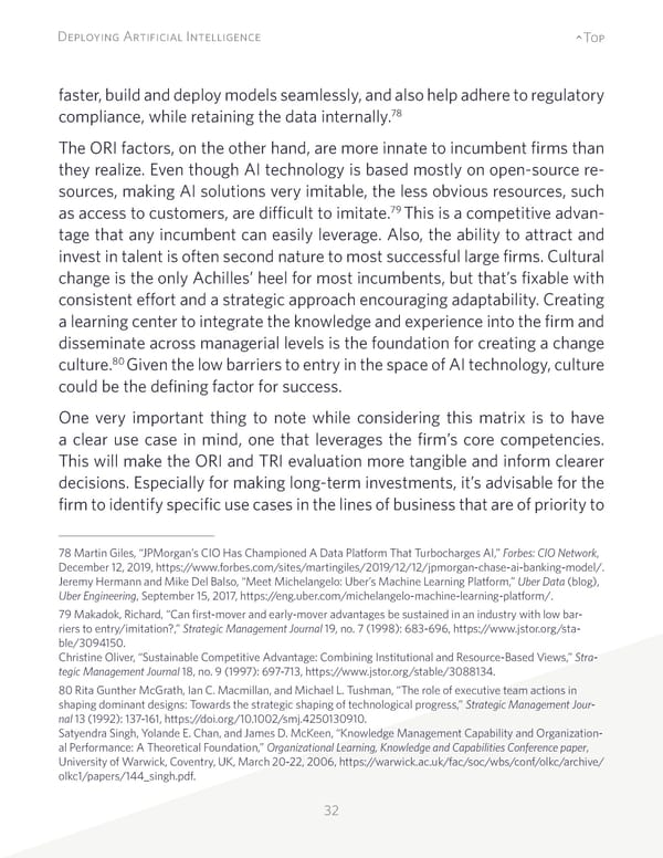 Deploying Artificial Intelligence: Strategic Insights - Page 32