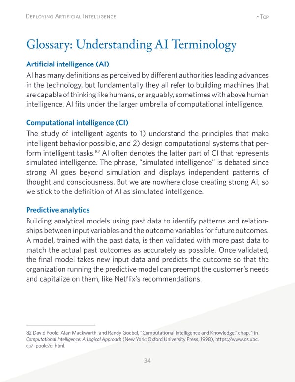 Deploying Artificial Intelligence: Strategic Insights - Page 34