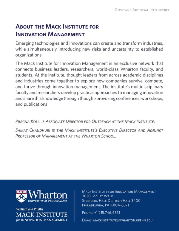 Deploying Artificial Intelligence: Strategic Insights - Page 38