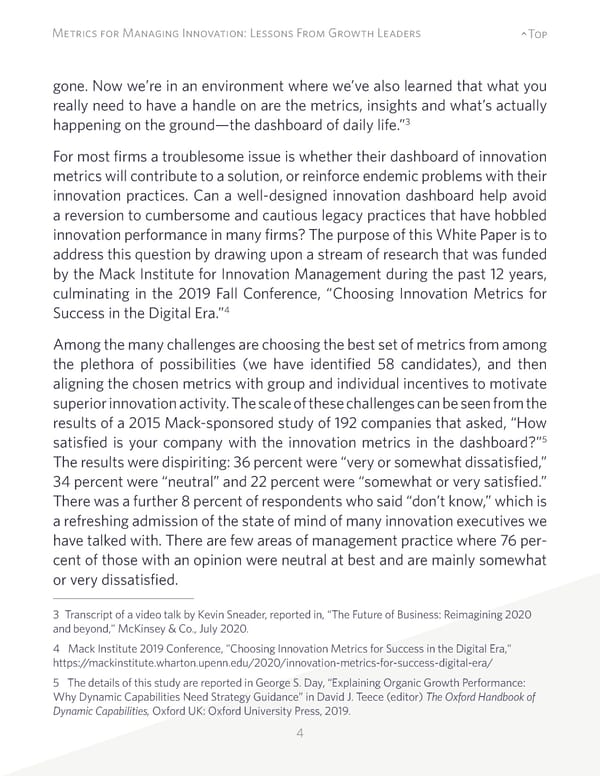 Metrics for Managing Innovation: Lessons From Growth Leaders - Page 4