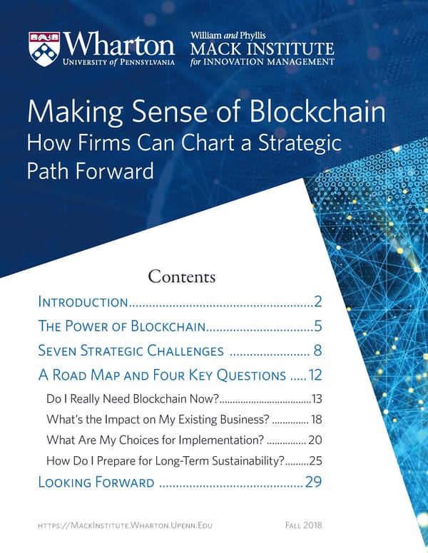 Making Sense of Blockchain: How Firms Can Chart a Strategic Path Forward - Page 1