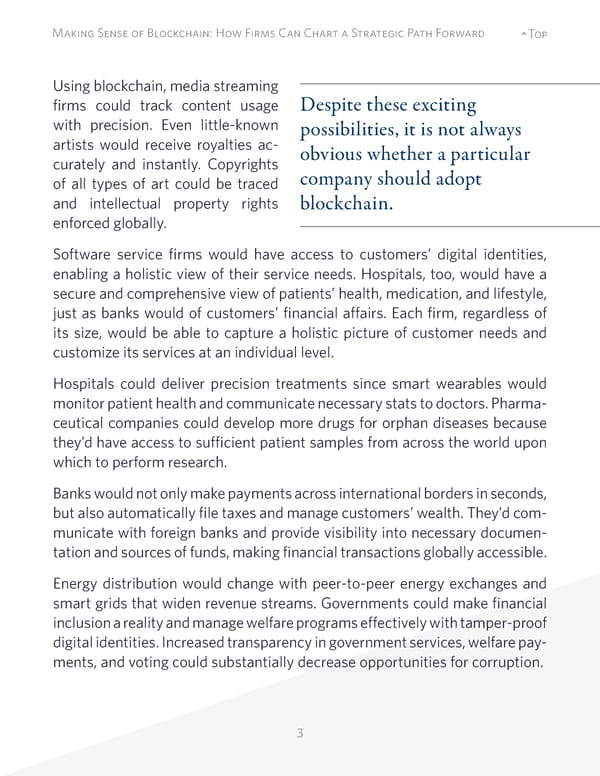 Making Sense of Blockchain: How Firms Can Chart a Strategic Path Forward - Page 3