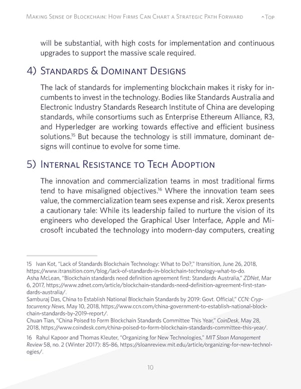 Making Sense of Blockchain: How Firms Can Chart a Strategic Path Forward - Page 10