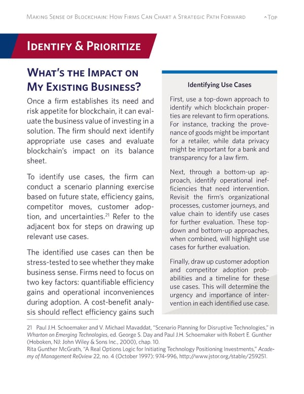 Making Sense of Blockchain: How Firms Can Chart a Strategic Path Forward - Page 18