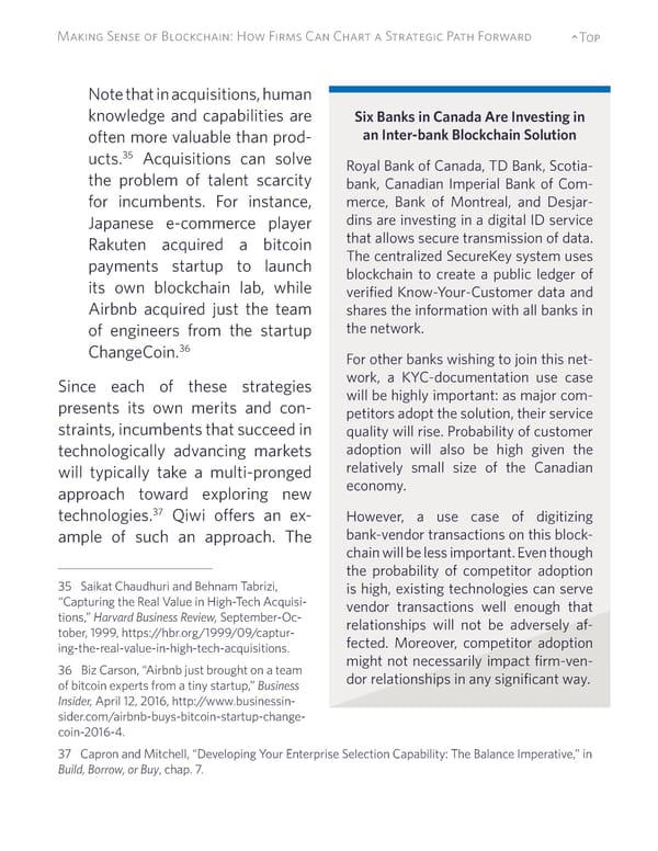 Making Sense of Blockchain: How Firms Can Chart a Strategic Path Forward - Page 23