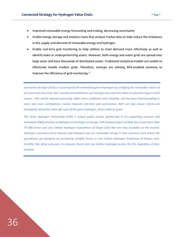 Connected Strategies for the Hydrogen Value Chain - Page 37