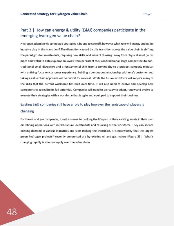 Connected Strategies for the Hydrogen Value Chain - Page 49