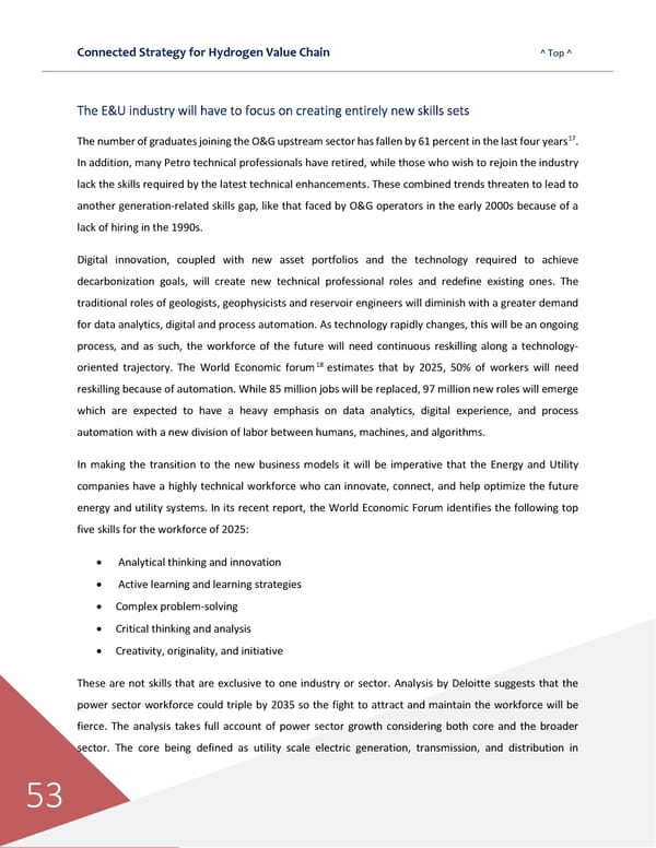 Connected Strategies for the Hydrogen Value Chain - Page 54