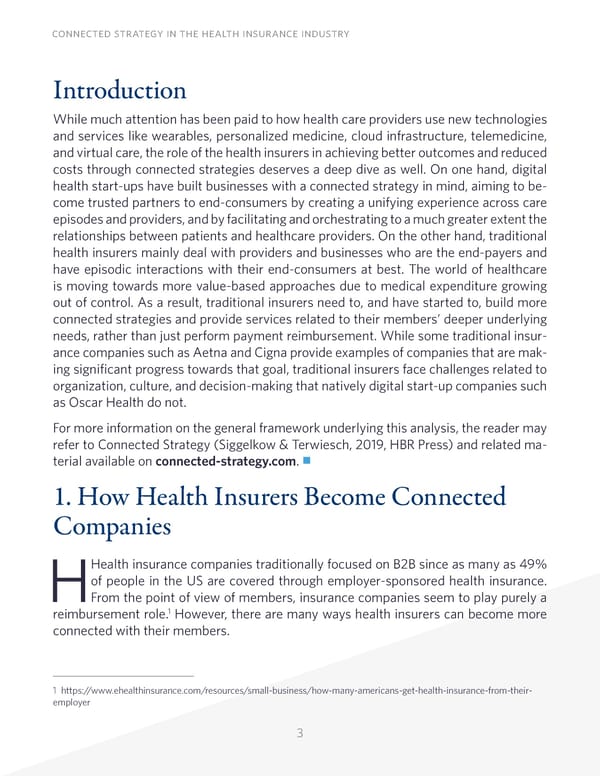 Connected Strategy in the Health Insurance Industry - Page 3