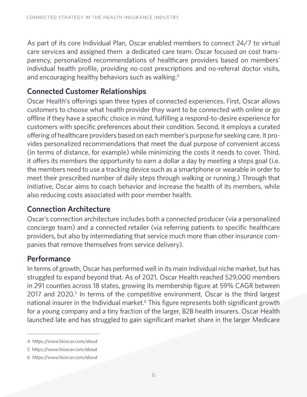Connected Strategy in the Health Insurance Industry - Page 6