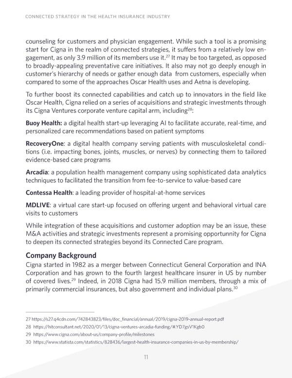 Connected Strategy in the Health Insurance Industry - Page 11