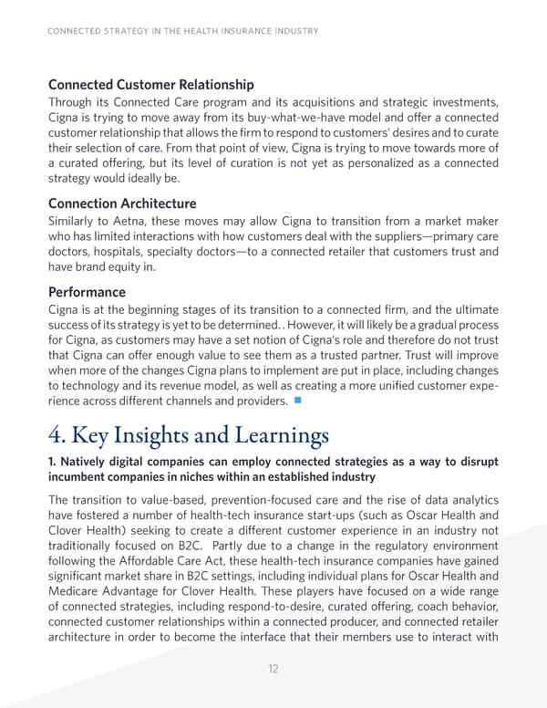 Connected Strategy in the Health Insurance Industry - Page 12