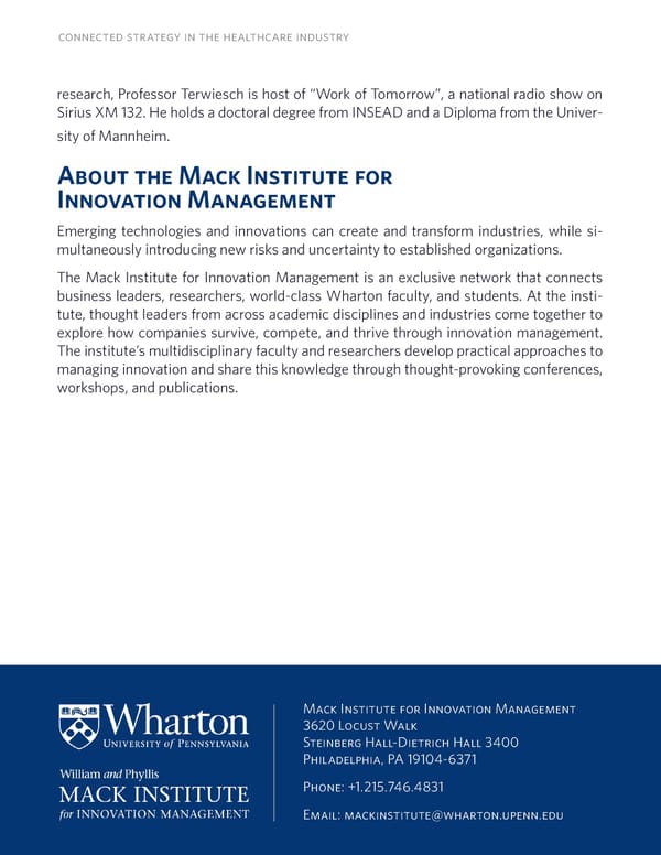 Connected Strategy in the Healthcare Industry - Page 26