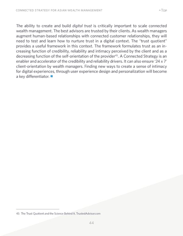 Connected Strategy for Asian Wealth Management - Page 44