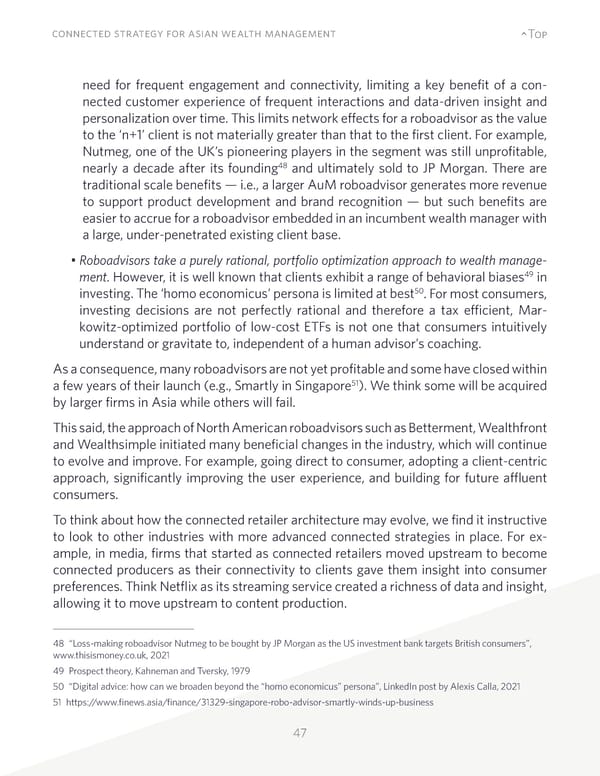 Connected Strategy for Asian Wealth Management - Page 47