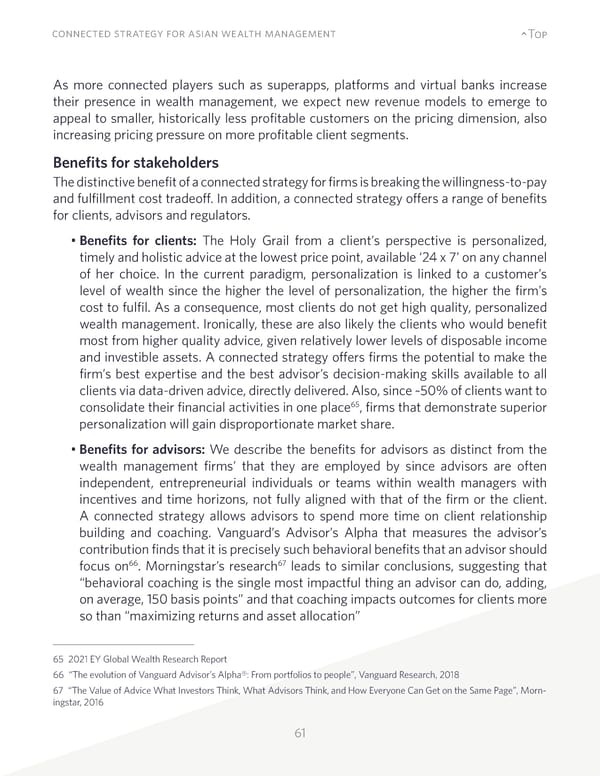Connected Strategy for Asian Wealth Management - Page 61