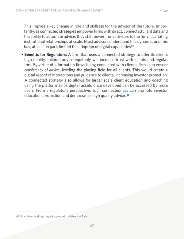 Connected Strategy for Asian Wealth Management - Page 62
